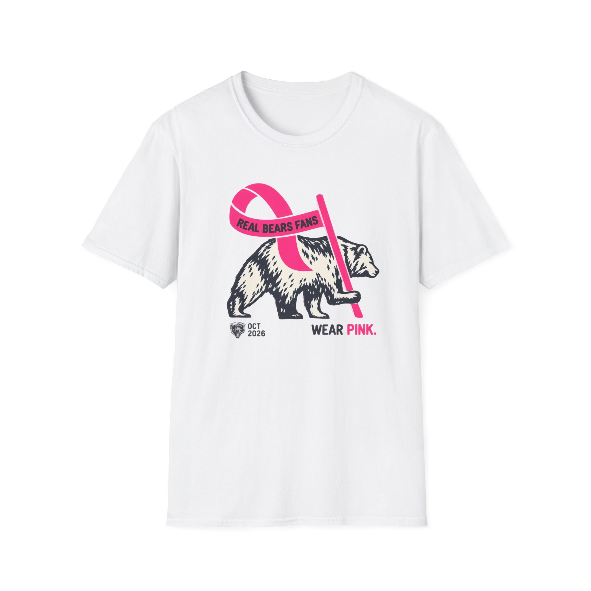 Chicago Bears Real Bears Fans Wear Pink 2026 Shirt