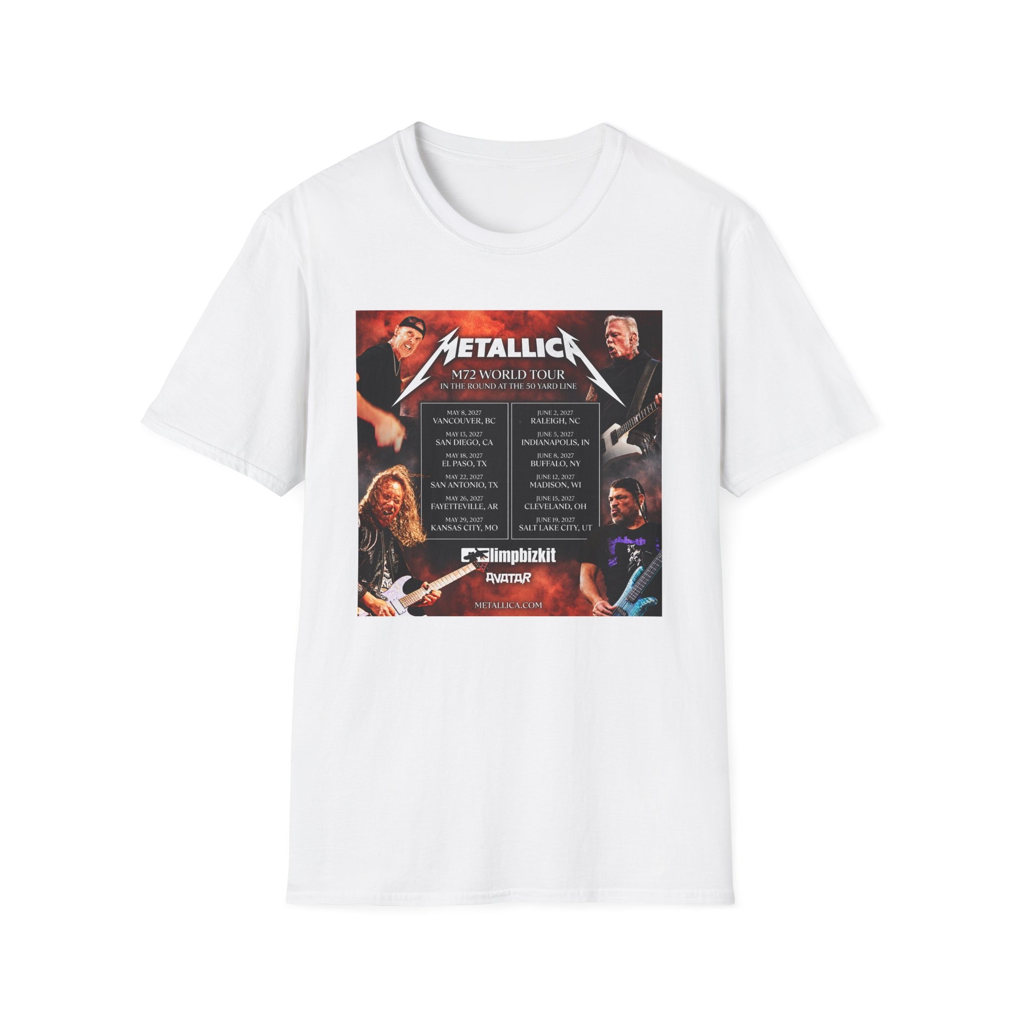 Metallica M72 World Tour 2027 Shirt